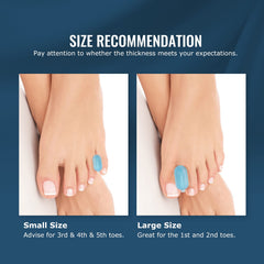 Welnove ergonomic toe spacers between toes reduce rubbing