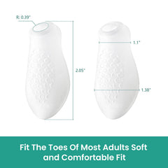 Welnove gel pinky toe cushion provides soft protection for daily wear.