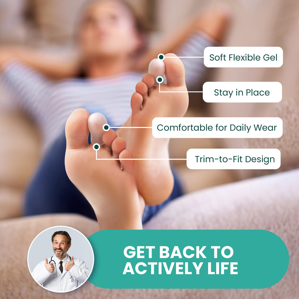 Welnove Toe Cap closeup highlights silicone gel for moisture and comfort