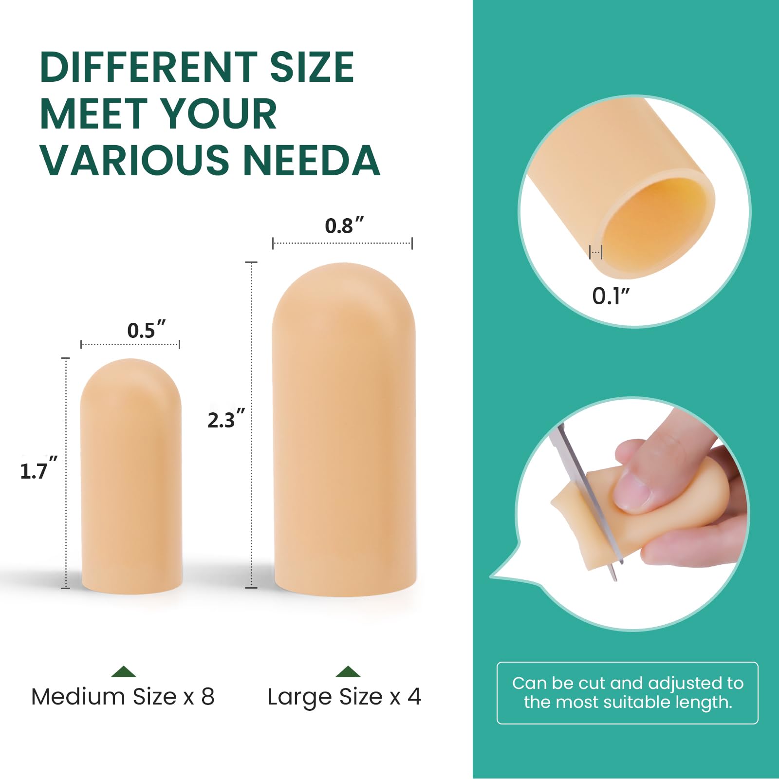 Welnove silicone gel close-up for gentle, durable toe protection