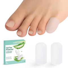Welnove gel toe cap pinky toe protectors provide cushioned relief from rubbing for bunions.