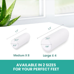 Welnove toe cap worn inside a shoe for daily comfort
