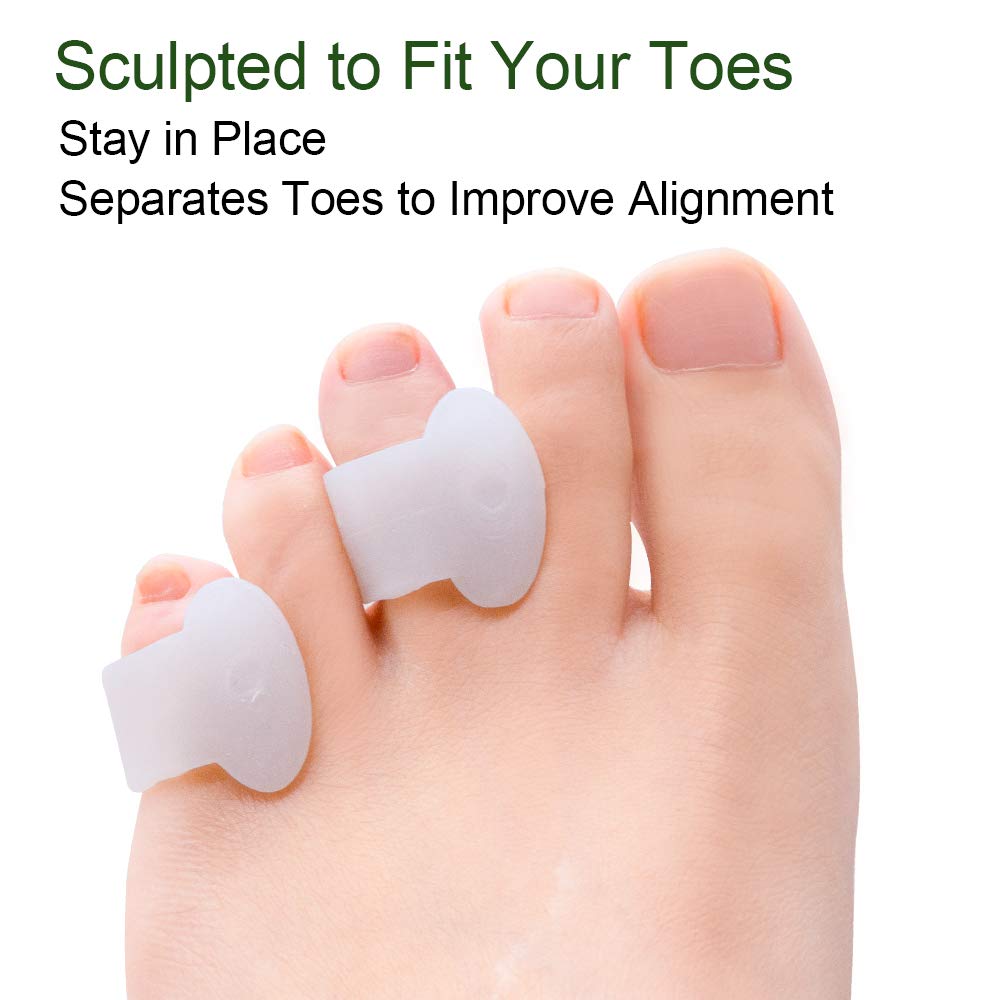 Welnove Gel Toe Separator in use to keep toes apart.