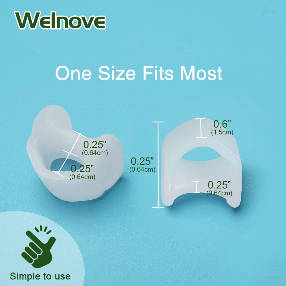Welnove Gel Toe Separator soft padding close-up cushions tissue.