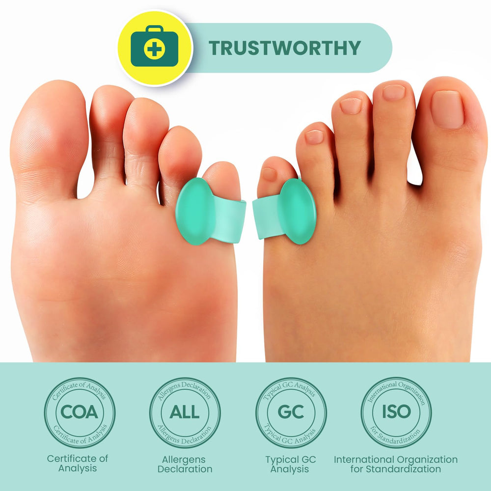 Welnove gel toe separator washable loop keeps spacer in place.