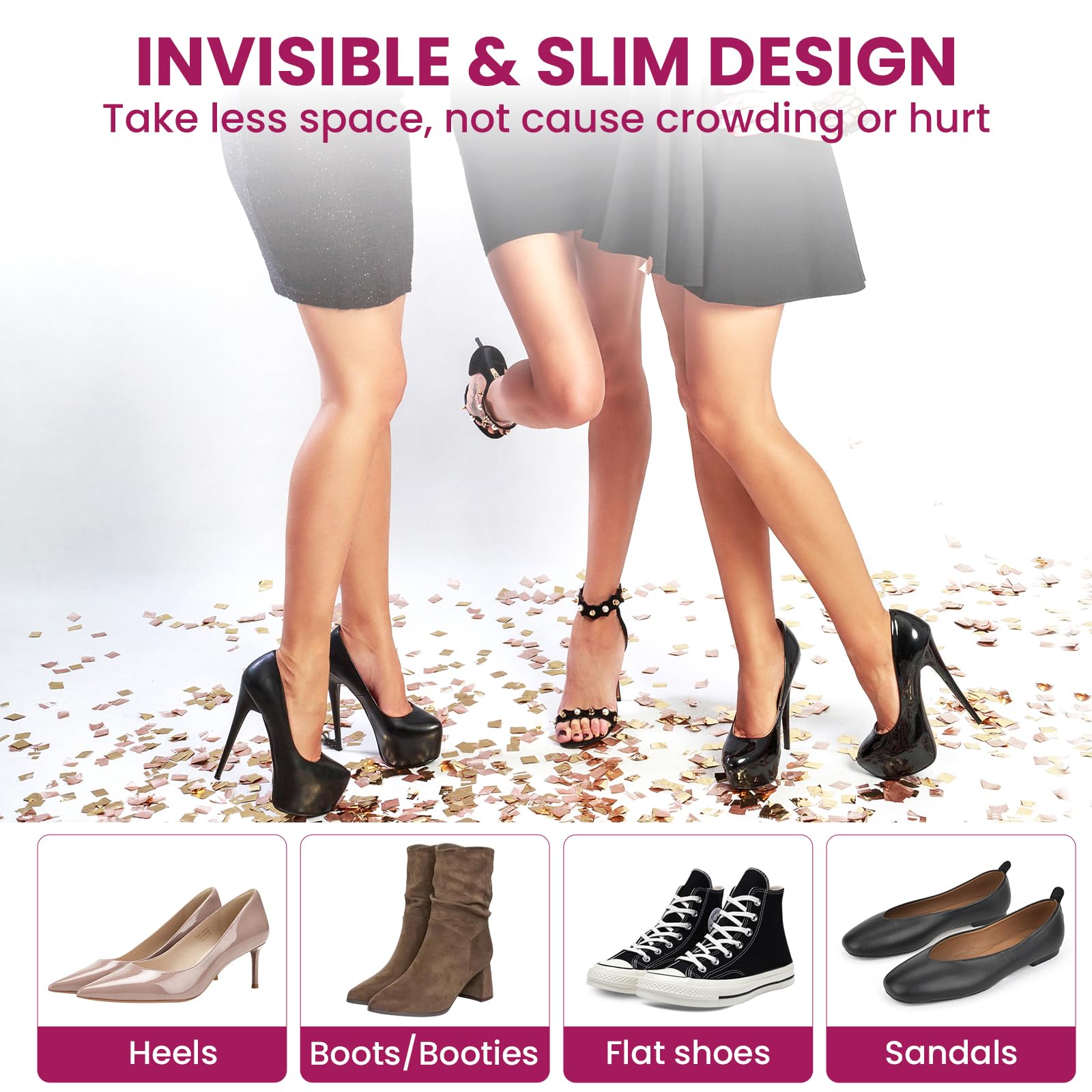 Welnove packaging offers portable heel cushions for on the go use.