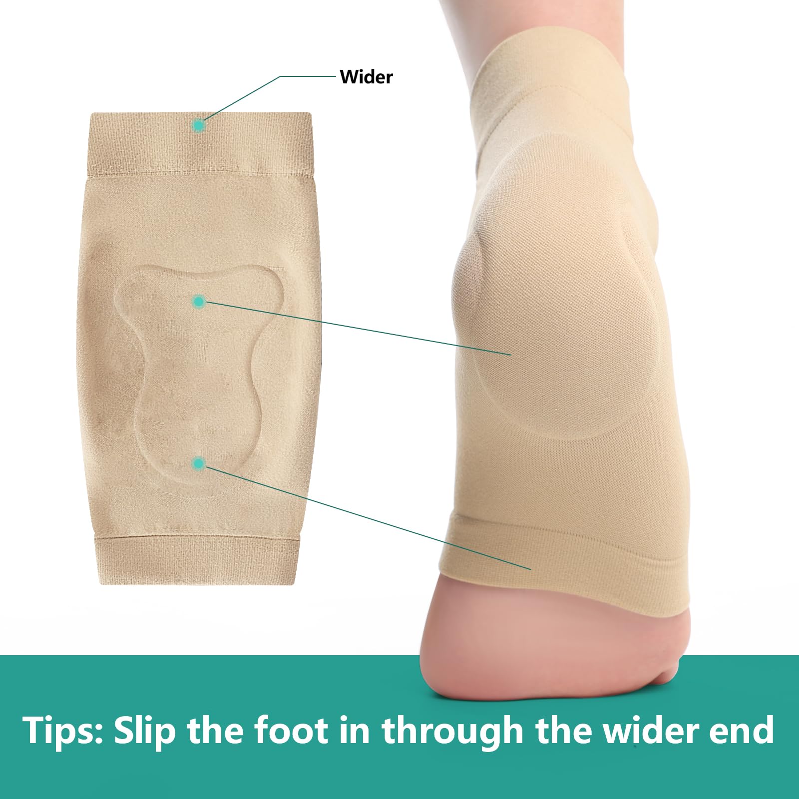 Welnove moisture-wicking sleeve maintains comfortable feet during long days.