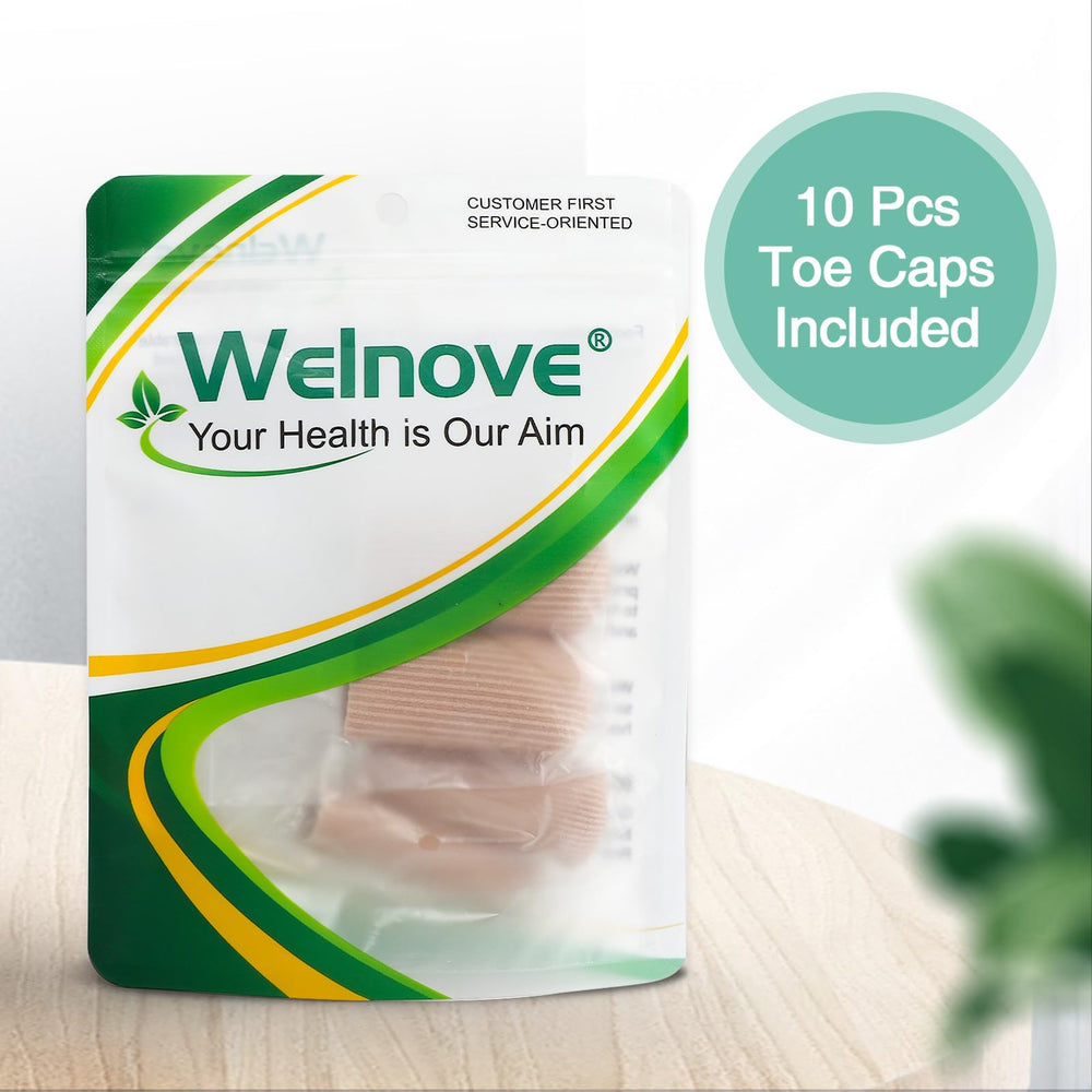Pack de 10 protectores dedo pequeño Welnove rosa, cobertura suave.
