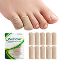 Welnove Gel Toe Cap - 10 Pack Small Pink Toe Protectors for Women & Men