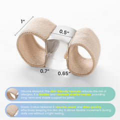 Skin-friendly bunion corrector design reduces irritation for all-day comfort.