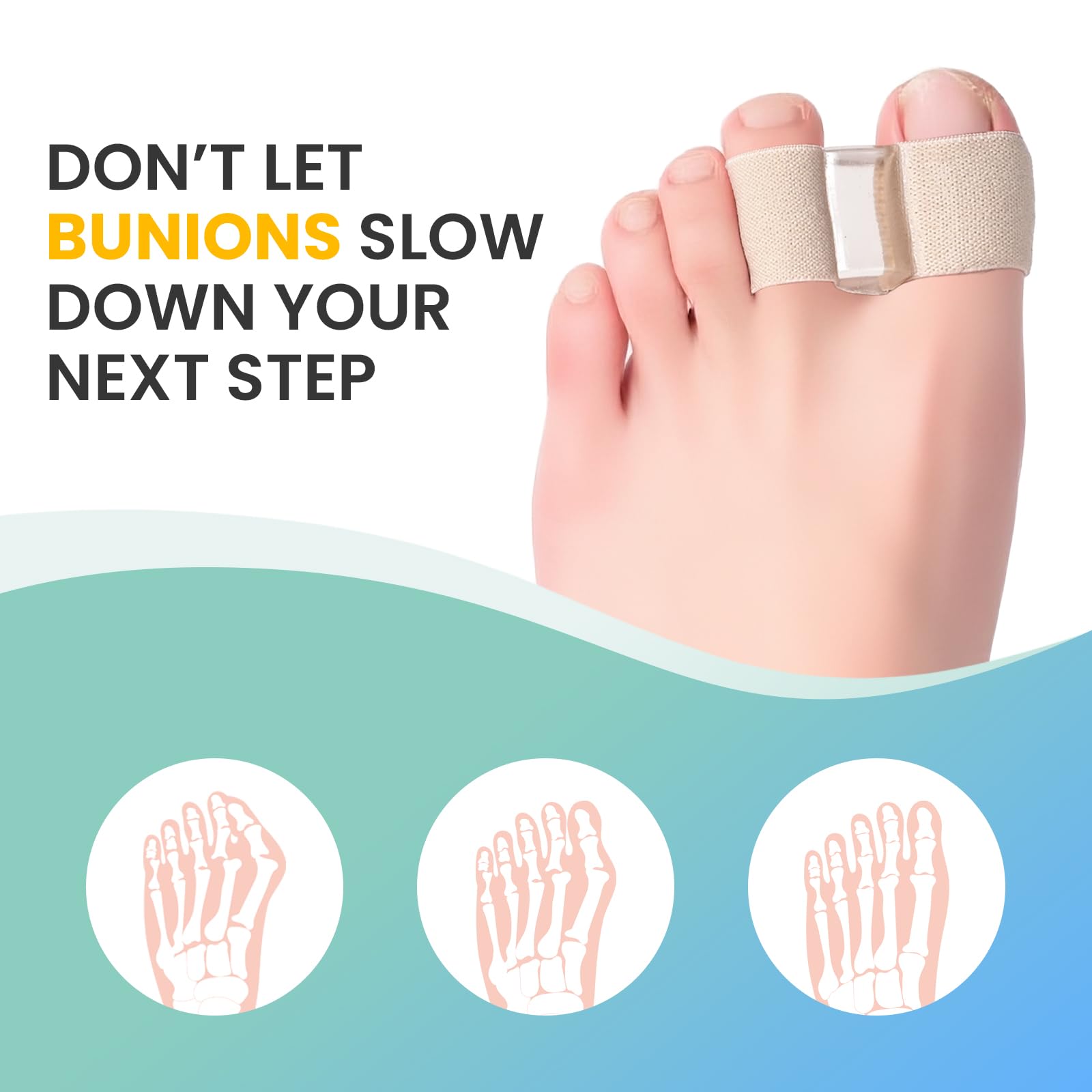 Soft gel material keeps skin comfortable for extended use.
