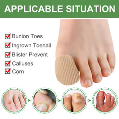 Welnove toe caps gel lining cushions sensitive toe areas