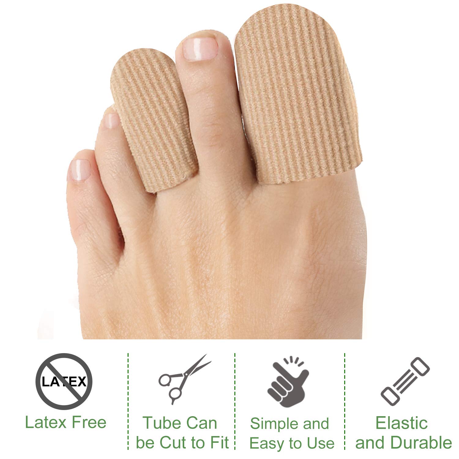 Welnove toe caps available in large and medium sizes for adjustable fit