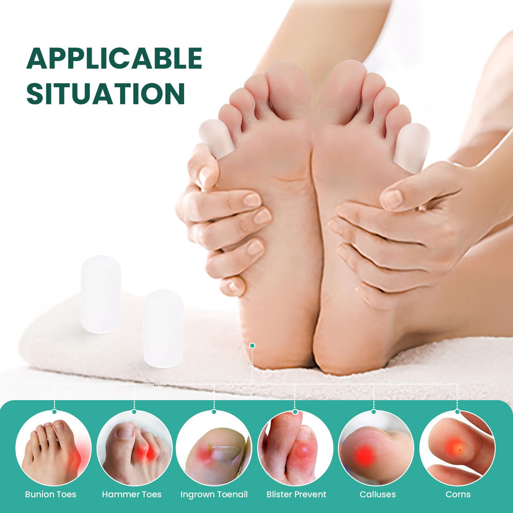 Welnove slim toe caps fit most shoes, including flats and sneakers for daily wear.
