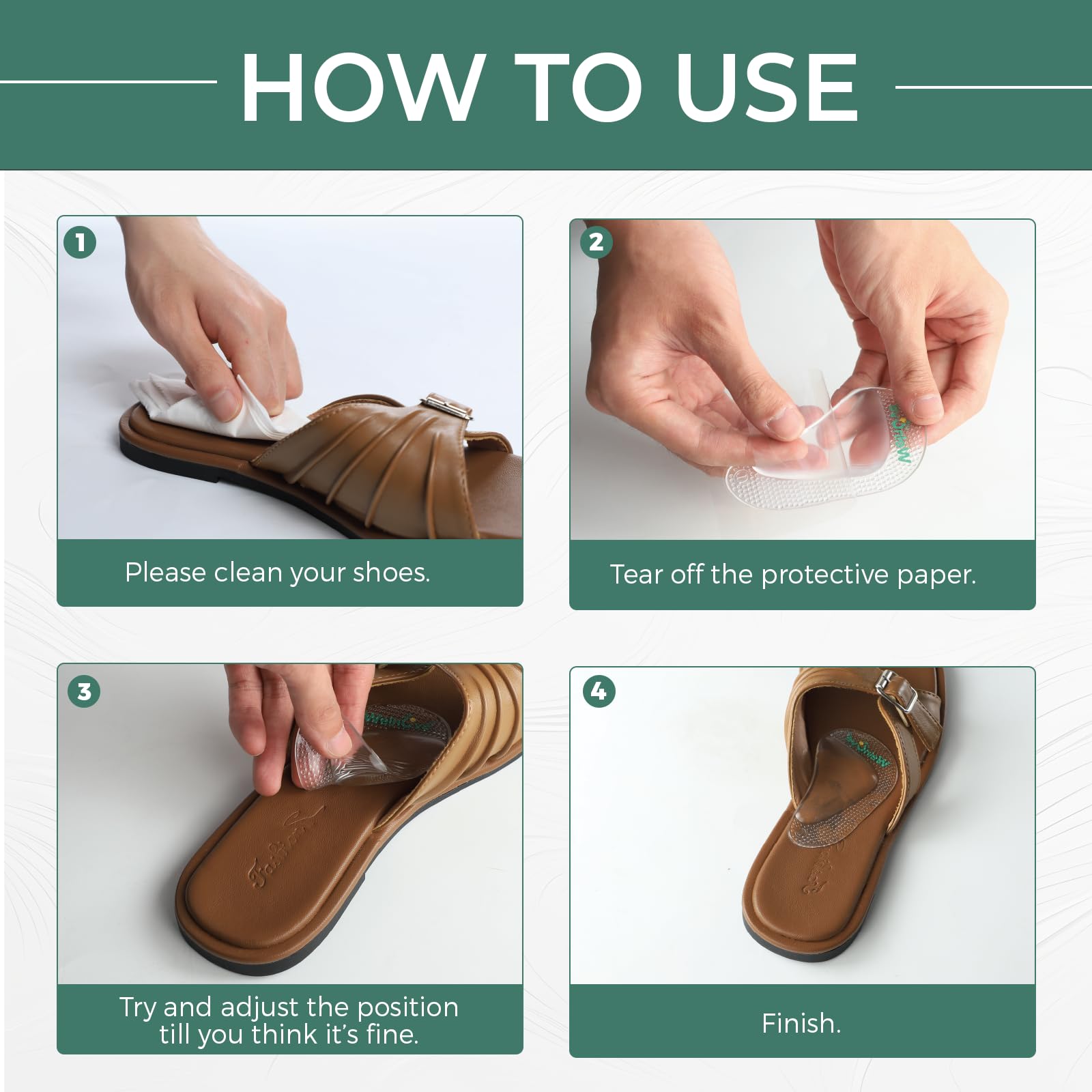 Welnove unisex arch insoles work for men and women during daily activities