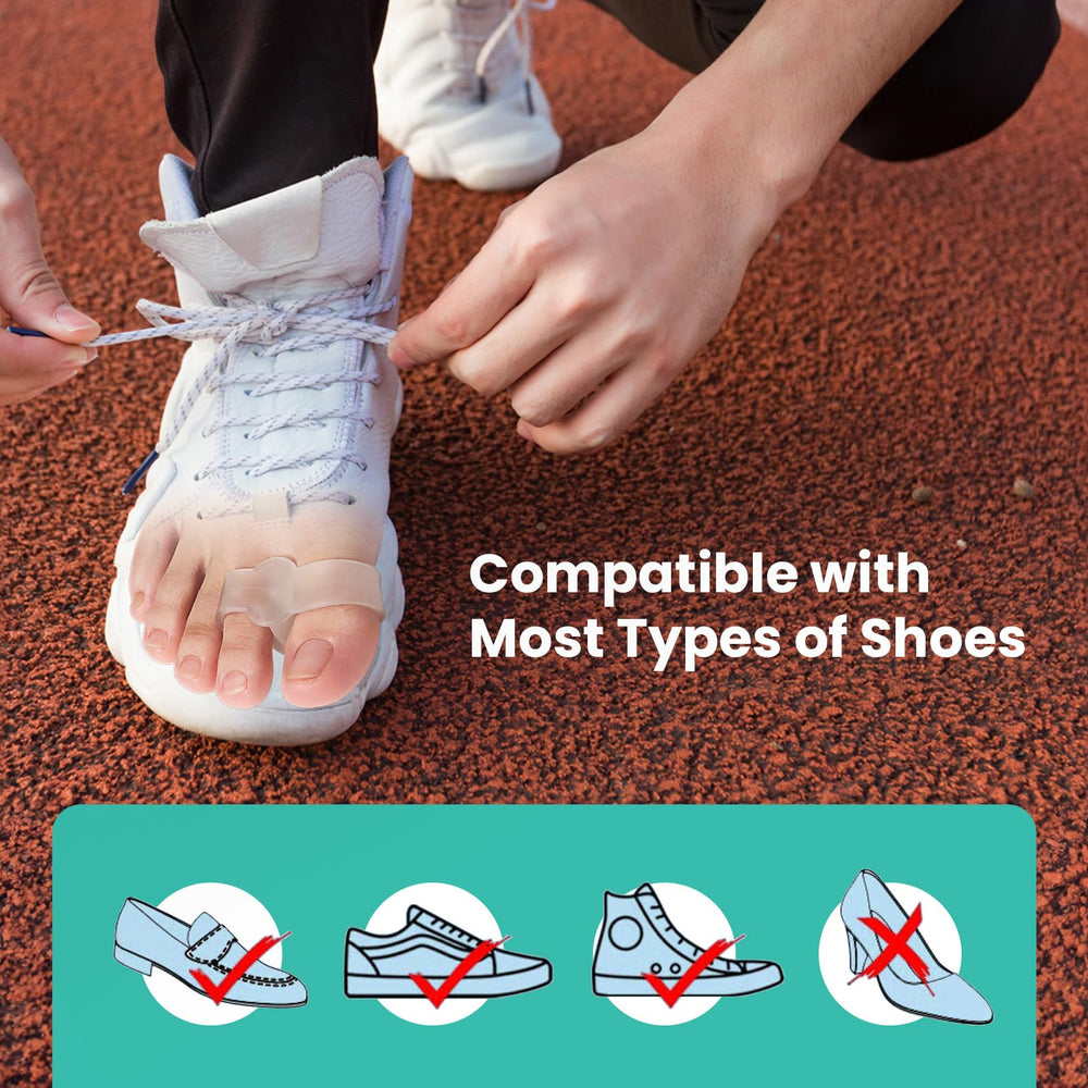 Welnove washable reusable toe correctors stay clean between uses.