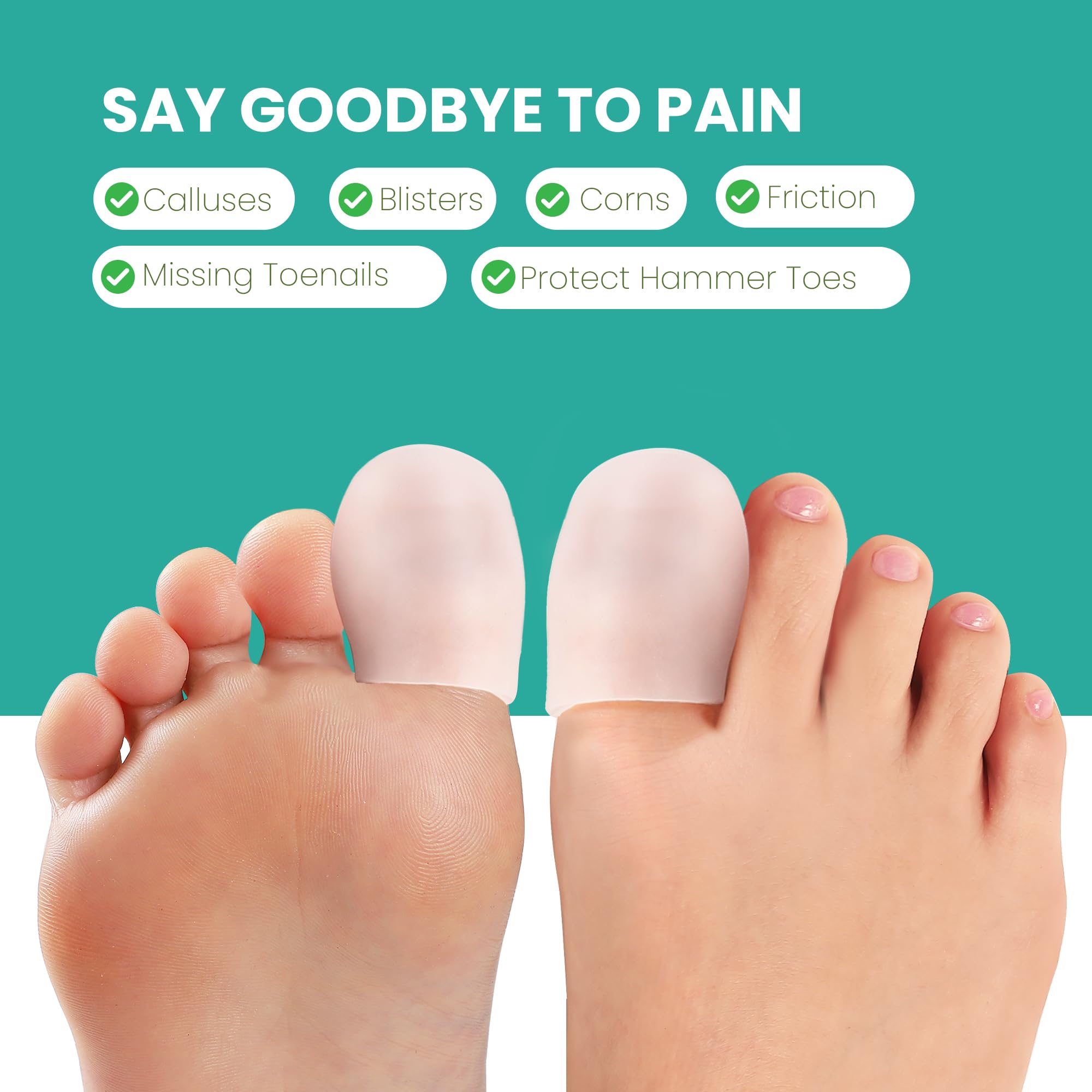 Welnove toe sleeves are washable and reusable for ongoing use.