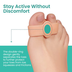 Welnove washable toe spacers are reusable and easy to clean.