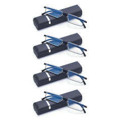 WENS JOOY half-frame reading glasses for quick reading while shopping.