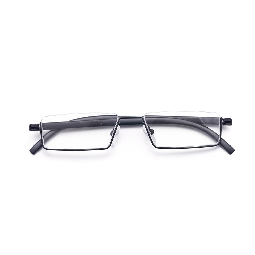 WENS JOOY men's black reading glasses pair suits professional or casual settings.