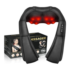 WERTYI Shiatsu neck massager with ergonomic design for targeted neck relief
