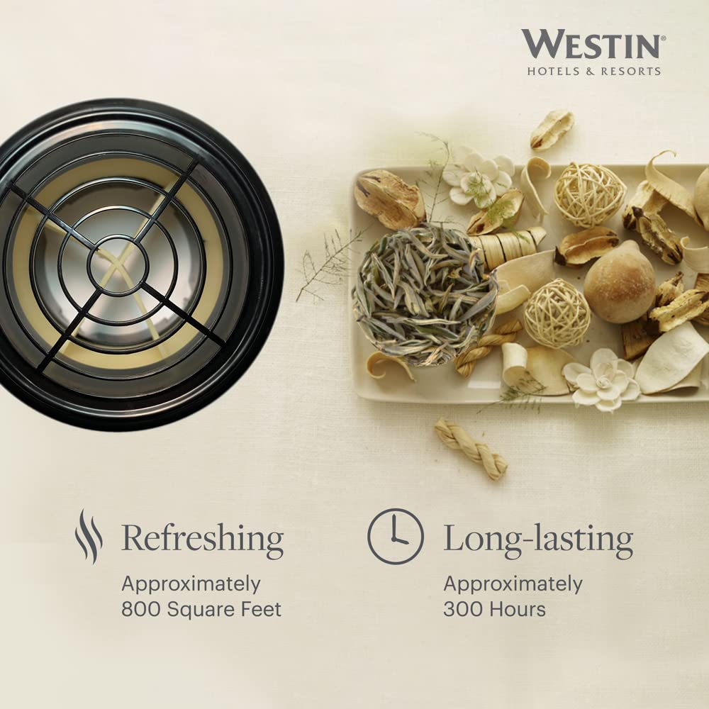 Westin White Tea diffuser refill packaging, premium hotel-grade scent at home