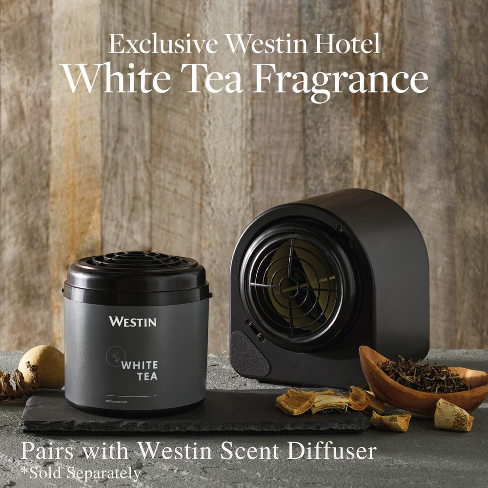 Westin White Tea diffuser highlighting woodsy cedar notes