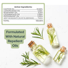WestKey Labs mosquito repellent balm-stick close-up highlighting cedarwood, peppermint, lemongrass, rosemary scent blend