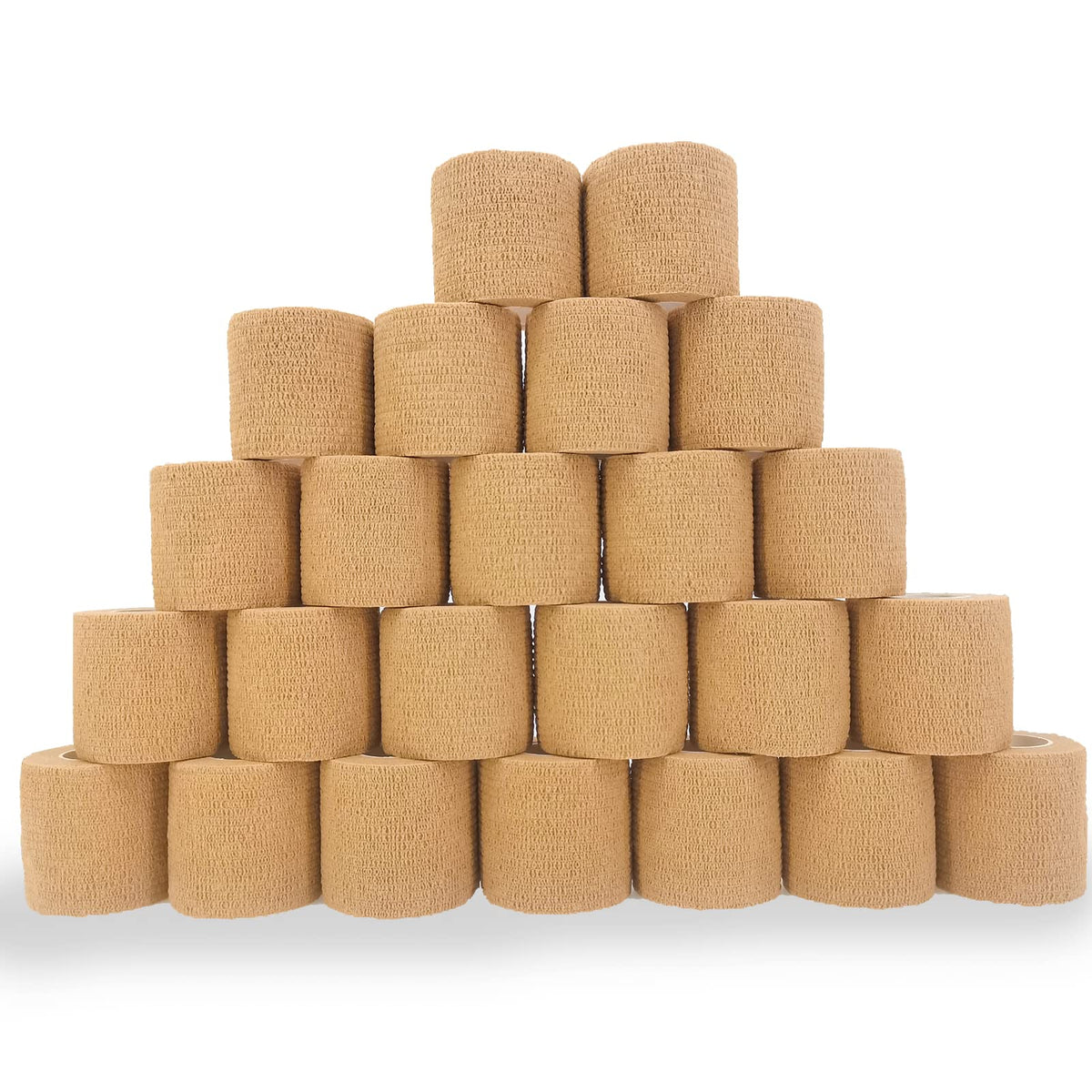 WeTop brown breathable bandage wrap close-up highlighting soft fabric and comfort