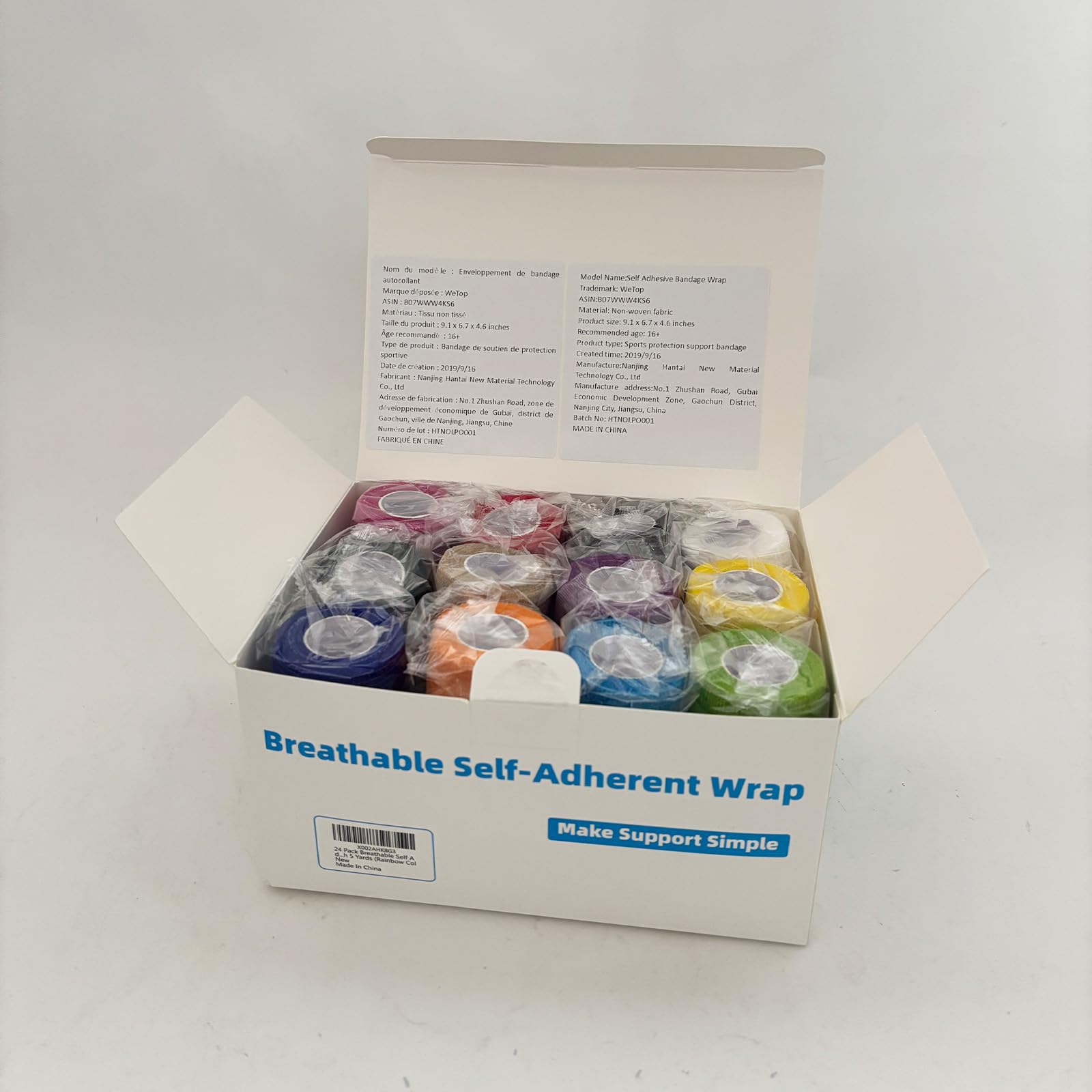 WeTop easy-tear-bandage demonstrates hand-tear convenience for fast wraps.