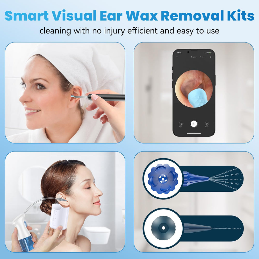 WEUANY six-LED lights illuminate the ear canal clearly during use.