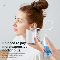 WEUANY ear cleaner with two nozzles close-up showing sanitation options