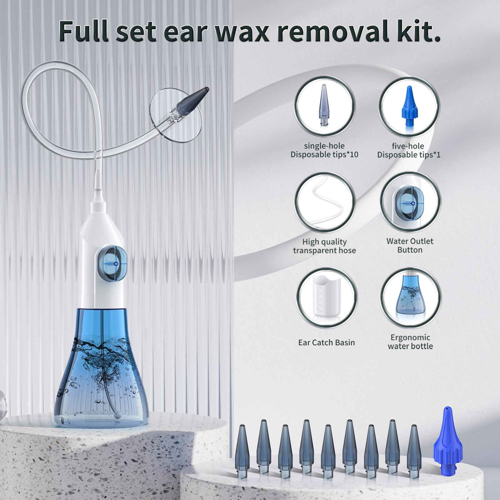 WEUANY ear-cleaning kit disposable tips ready for hygienic sharing