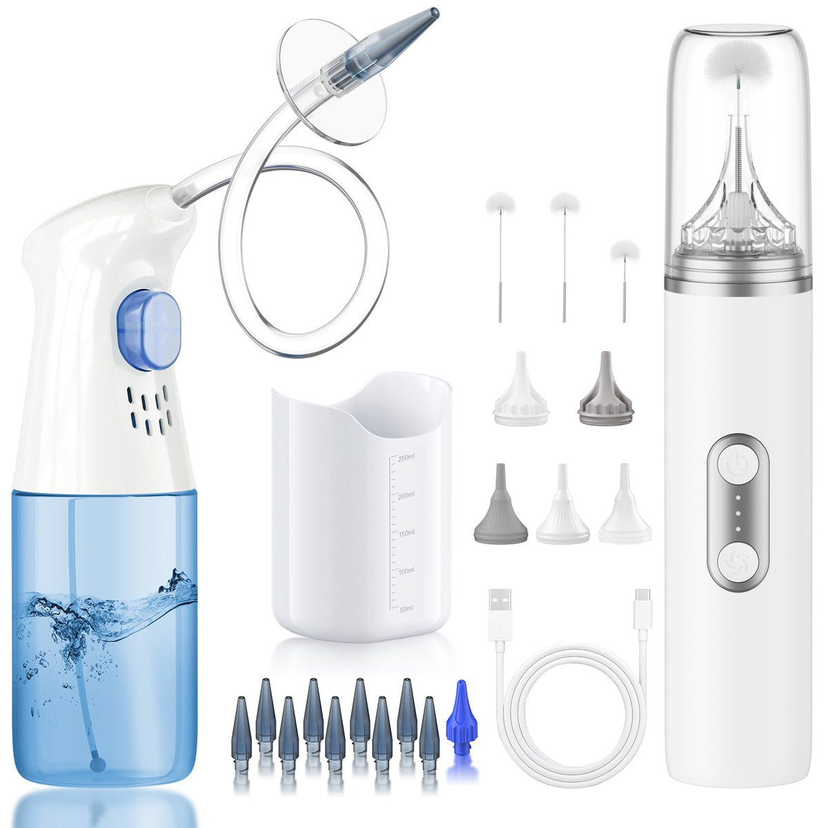 WEUANY ear dryer rechargeble water remover used for gentle at-home cleaning