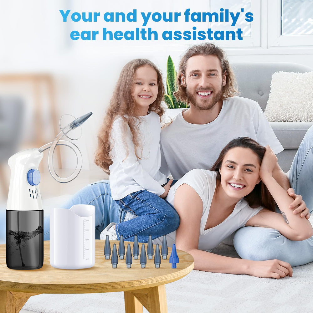 WEUANY instruction manual guiding safe at-home ear care routines.