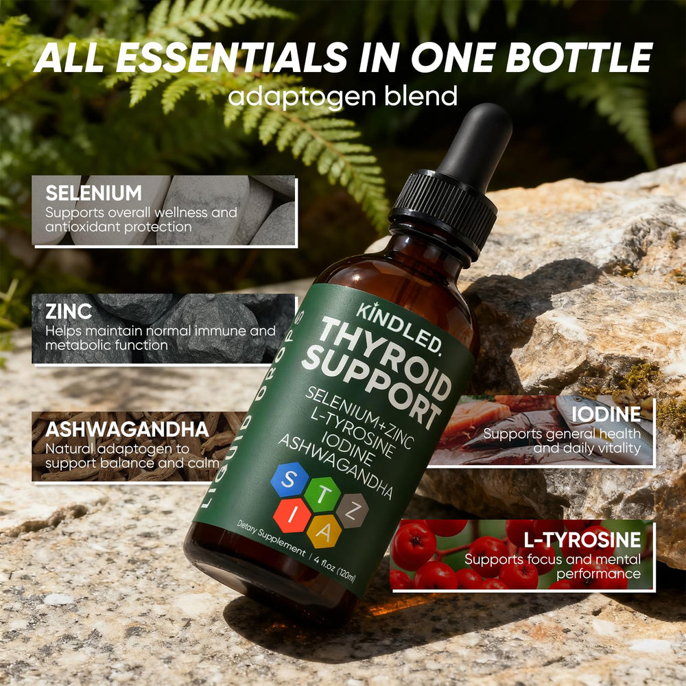 WGYPEU Kindled Thyroid Support Drops dropper delivering precise daily dosing for convenience