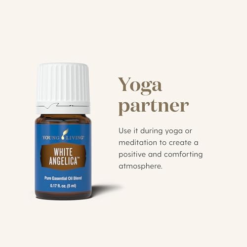 White Angelica bottle topically applied on wrists for calming mood