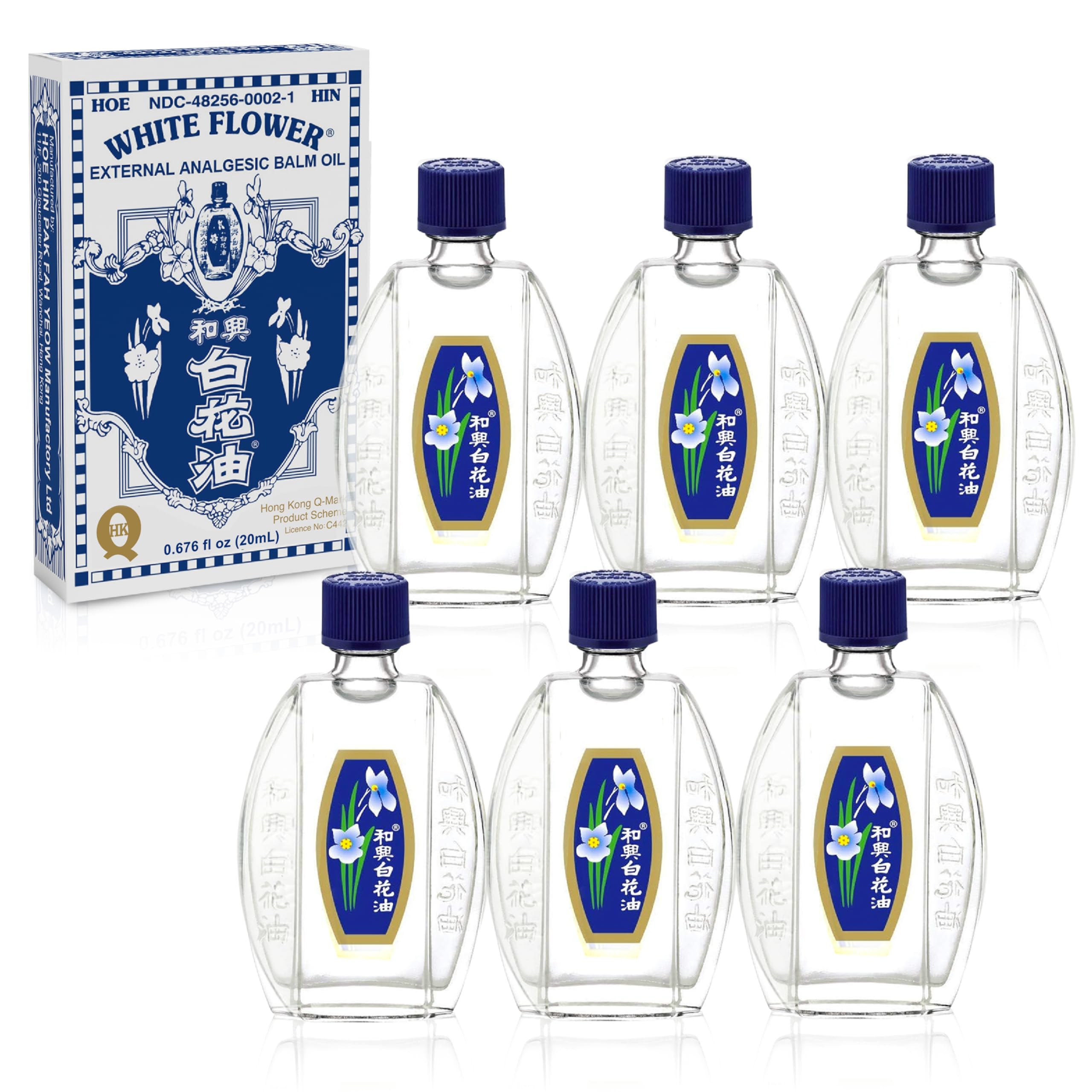 White Flower external analgesic balm oil bottle ready for minor-pain relief