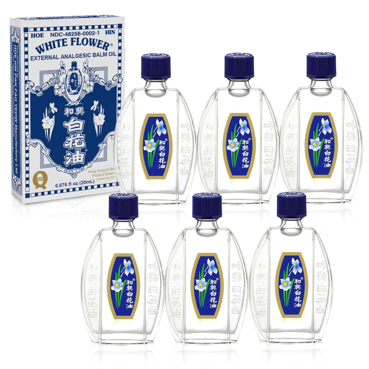 White Flower external analgesic balm oil bottle ready for minor-pain relief