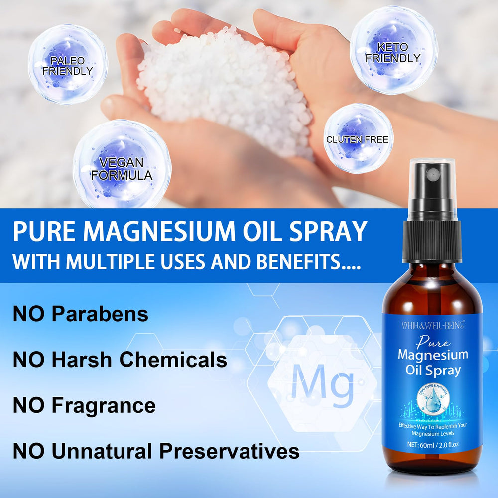 WHLH magnesium spray in a gym bag ready for post-workout use