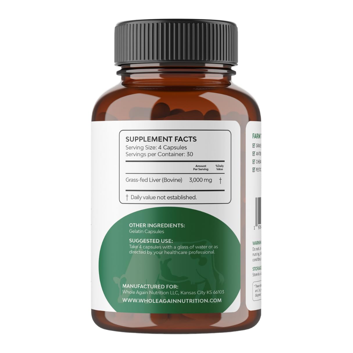 Whole Again Nutrition 120 count package for convenient daily use.