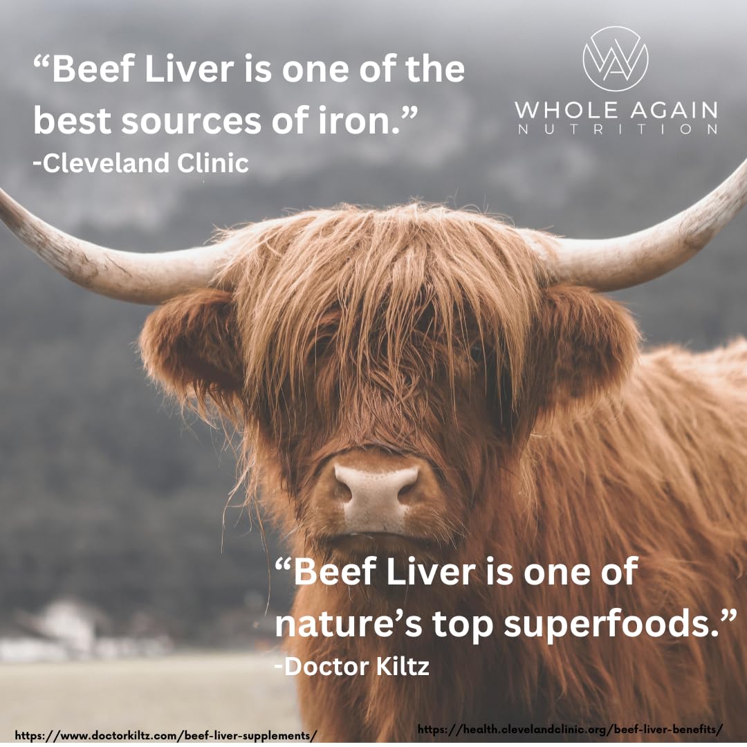 Whole Again Nutrition bottle back label shows vitamin and mineral highlights.