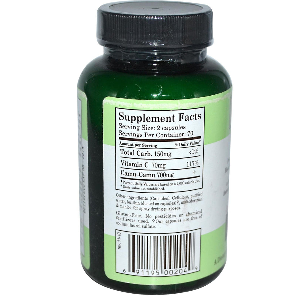 Royal Camu packaging showing vitamin C-rich supplement for daily wellness.