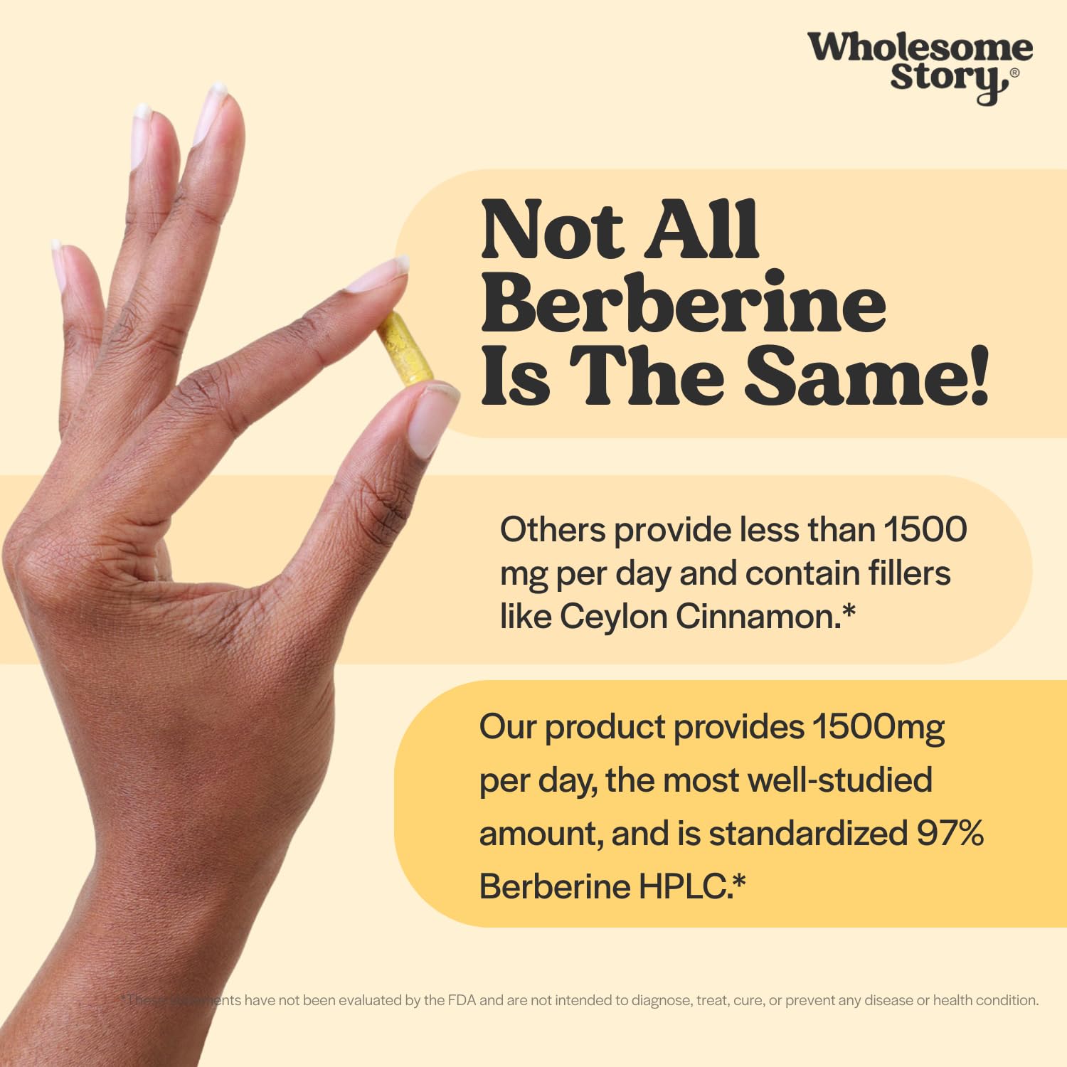 Wholesome Story Berberine plant-based ingredients from barberry.