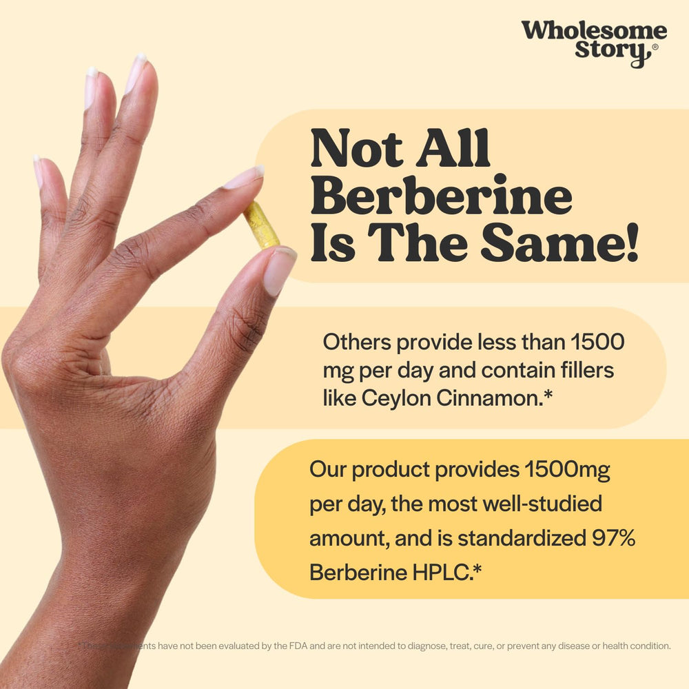 Wholesome Story Berberine plant-based ingredients from barberry.