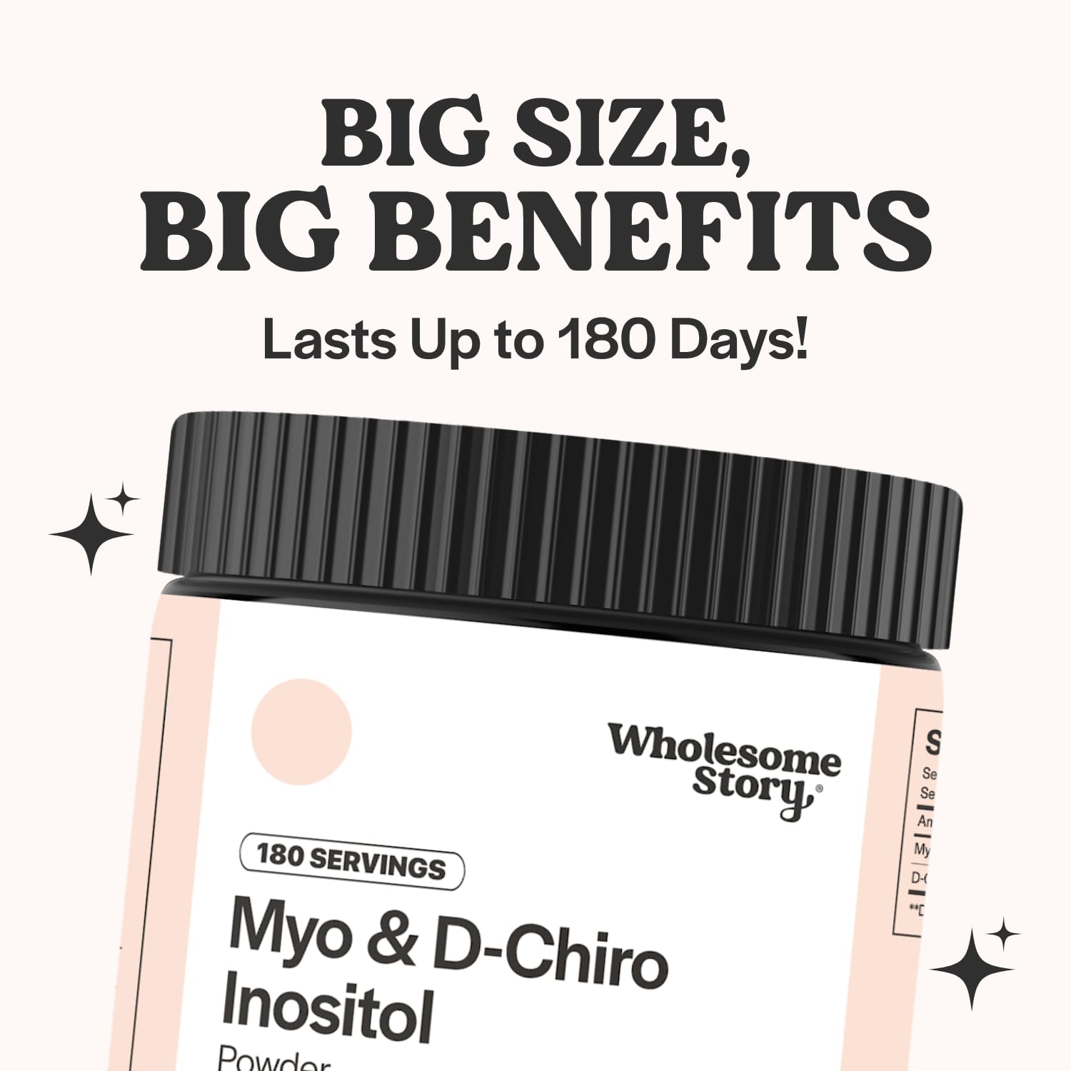 Wholesome Story powder dispensing closeup—smooth texture ready to blend into recipes