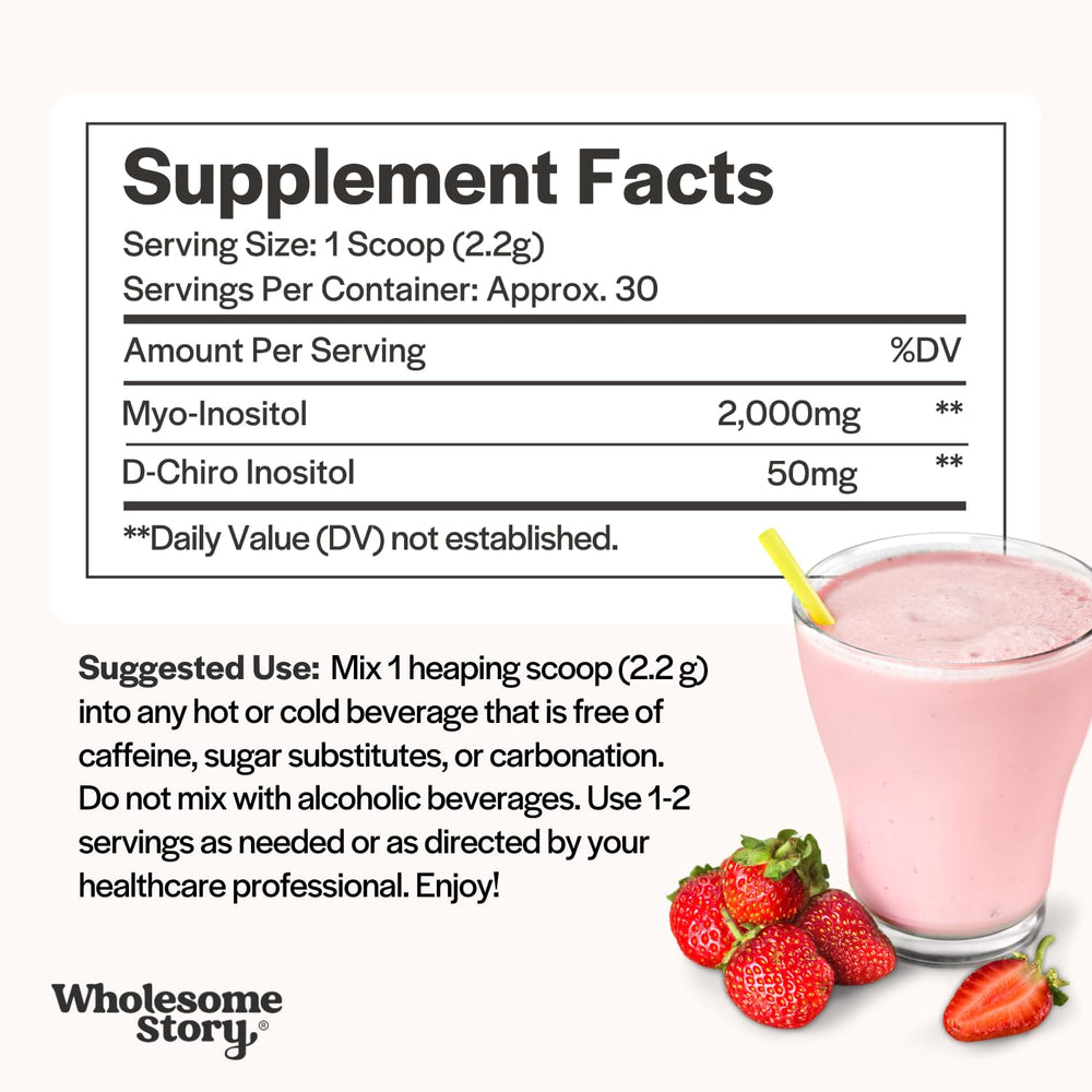 Wholesome Story powder mixed into smoothie shows versatile intake option.