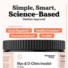 Wholesome Story powder scoop demonstrates easy mixing for uncaffeinated beverages.