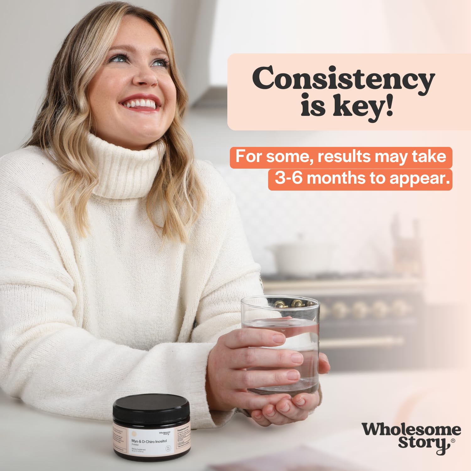 Wholesome Story purity award label signals trusted quality.
