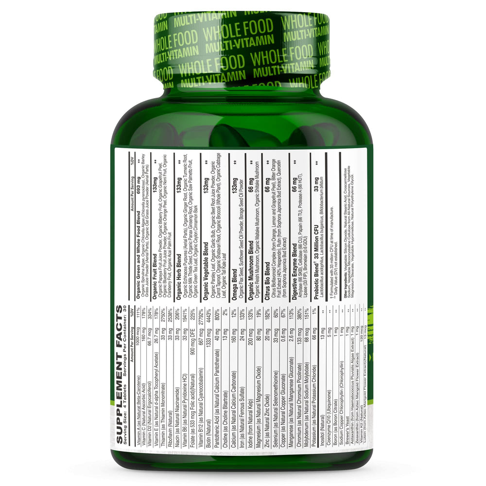 Wholesome Wellness 120 tablets packaging conveys convenient daily routine